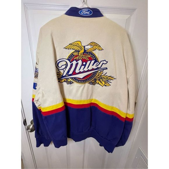 Miller Lite Vintage Rusty Wallace coat by Jeff Hamilton XL - Picture 2 of 10